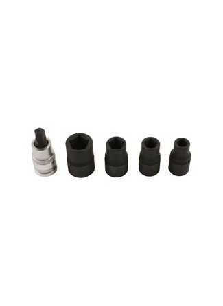  Pentagon Socket & Bit Set 1/2 5pc