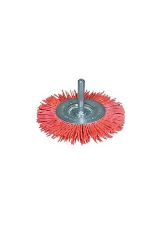 Brosse plate  75mm gran. nylon 80 10mm 4500 min-¹