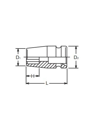 Douille Surface Drive 1/4"