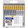 Assortiment de lames de scies sauteuses 10 pièces pour bois