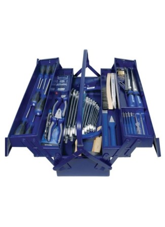 Assortiment d outils 60 pièces dans mallette en plastique incluant détecteur de tension 