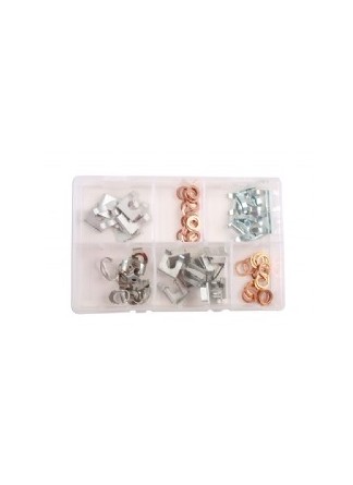 Clips de tuyau de frein 15 - 28mm Set 80pc