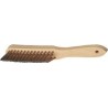 Brosse pour soudures d'angle longueur 295mm 0,35mm acier moulé 3 rangées