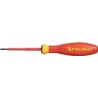 Tournevis largeur de lame 2,5mm longueur des lames 75mm VDE isolé avec syst.guitail.