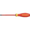 Tournevis largeur de lame 2,5mm longueur des lames 75mm VDE isolé avec syst.guitail.