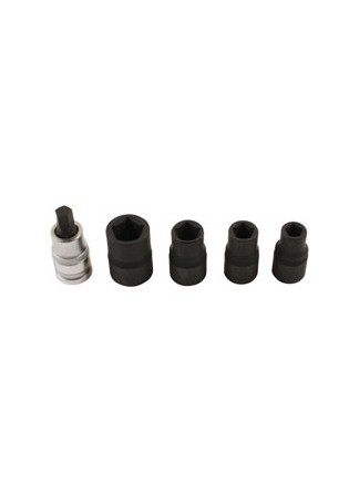  Pentagon Socket & Bit Set 1/2 5pc