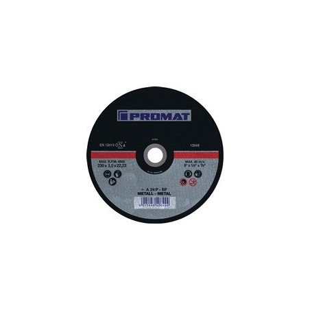 Disque à tronçonner D115x1mm droit acier perçage 22