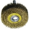 Brosse plate  30mm épaisseur de fil 0,2mm laiton 9mm 20000 min-¹