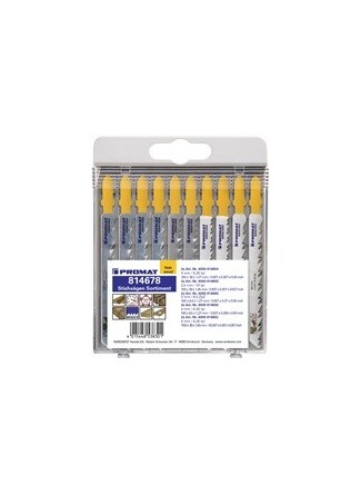 Assortiment de lames de scies sauteuses 10 pièces pour bois