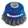 Brosse boisseau  65mm épaisseur de fil 0,35mm VA 12500 min-¹