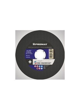 Disque à tronçonner D125x1mm droit INOX/acier perçage 22