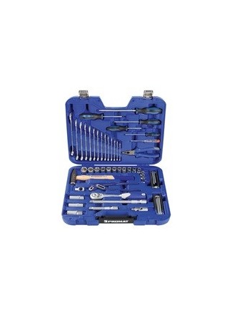 Mallette à outils 47 pièces dans coffret en plastique 4-24mm